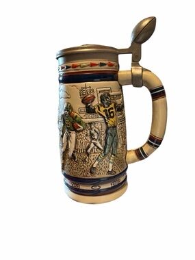 Vintage 1983 Avon Great American Football Ceramic Stein with Original Box